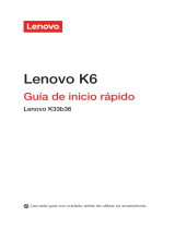 Lenovo Vibe K6 Guía de inicio rápido
