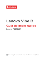 Lenovo Vibe B a2016b31 Guía de inicio rápido