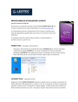 Leotec LE-TAB721 Instrucciones de operación