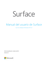 Microsoft Surface Windows RT 8.1 Manual de usuario