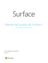 Microsoft Surface 2 Windows RT 8.1 Manual de usuario