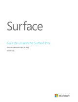 Microsoft Surface Pro v1.01 Guía del usuario