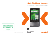 Motorola XT-627 Nextel Guía del usuario