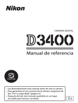 Nikon D3400 Manual de usuario