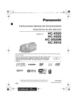 Manual de Usuario Panasonic HC X910 El manual del propietario