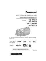 Panasonic HC X920M El manual del propietario