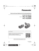 Panasonic HC-X1500 Guía de inicio rápido