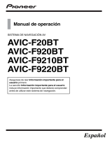 Pioneer AVIC F920 BT Manual de usuario