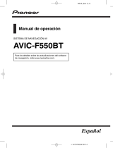 Pioneer AVIC F550 BT Manual de usuario