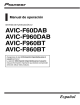 Pioneer AVIC F60 DAB Manual de usuario
