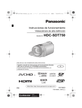 Panasonic HDC-SDT750 El manual del propietario