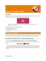 Roxio Creator 6 NXT Guía de inicio rápido
