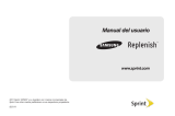 Samsung Sprint Replenish Manual de usuario