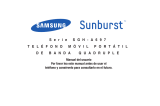Samsung Sunburst AT&T Manual de usuario