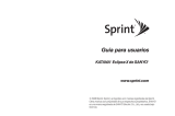 Sanyo Katana Eclipse X Sprint Guía del usuario
