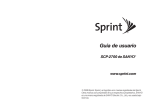 Sanyo SCP-2700 Sprint Guía del usuario