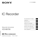 Sony ICD BX700 Manual de usuario