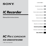Sony ICD-UX60 Manual de usuario