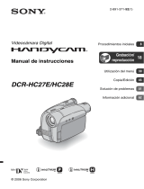 Sony DCR-HC27E Manual de usuario