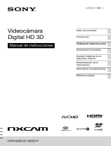 Sony nxcam HXR-NX3D1E Manual de usuario