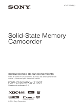 Sony PXW-Z190V Manual de usuario