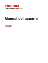 Toshiba U920t El manual del propietario