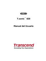 Transcend MP 820 El manual del propietario