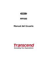 Transcend MP840 Manual de usuario