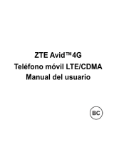 ZTE Avid 4G Manual de usuario