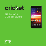 ZTE Blade X Cricket Wireless Guía del usuario