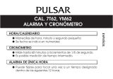 Pulsar 7T62 Instrucciones de operación