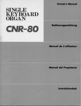 Yamaha CNR-80 Manual de usuario