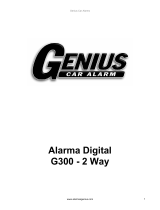 Genius Car Alarm Alarma Genius Digital G300 El manual del propietario