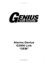 Genius Car Alarm Alarma Genius OEM G3000Link El manual del propietario