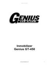 Genius Car Alarm Inmobilizer Genius GT450 El manual del propietario