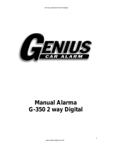 Genius Car Alarm Alarma G350 2Way Digital El manual del propietario