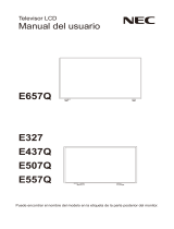NEC E657Q Manual de usuario