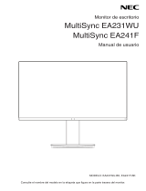NEC MultiSync EA241F-H El manual del propietario
