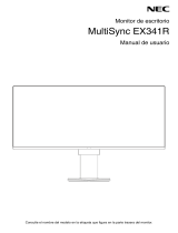 NEC EX341R-BK-SV Manual de usuario