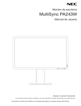 NEC PA243W-BK-SV Manual de usuario