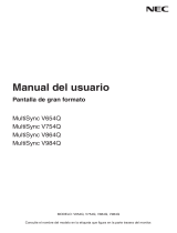 NEC MultiSync V864Q El manual del propietario