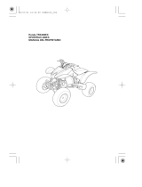 Honda TRX400 El manual del propietario
