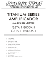 Ground Zero TITANIUM GZTA 1.1200DX-II El manual del propietario