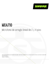 Shure MXA710 Guía del usuario