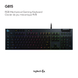 Logitech G815 LIGHTSYNC RGB Mechanical Gaming Keyboard - Setup Guide Manual de usuario