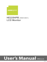 Hannspree HE225HPB Manual de usuario