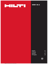 Hilti WSR 18-A Instrucciones de operación