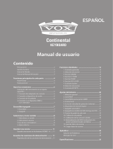 Korg VOX Continental El manual del propietario