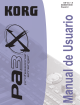 Korg PA3X El manual del propietario