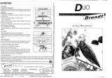 Groupe Brandt DUO1912B El manual del propietario